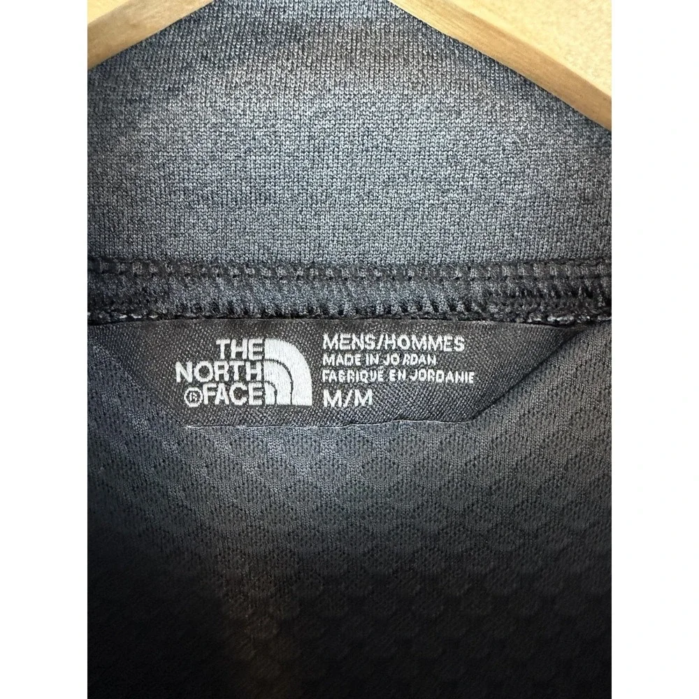 North Face FlashDry Pullover Mens M Golf Gray 1/4 Zip Long Sleeve Top Athletic